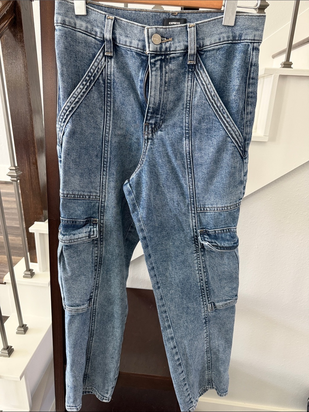 Express Cargo Ankle Jeans